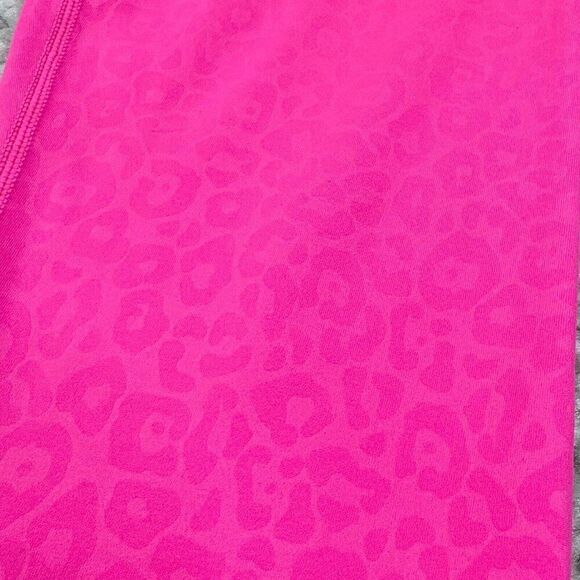 Zyia Hot Pink Leopard Light N Tight Hi Rise 7/8 Legging - Picture 7 of 11